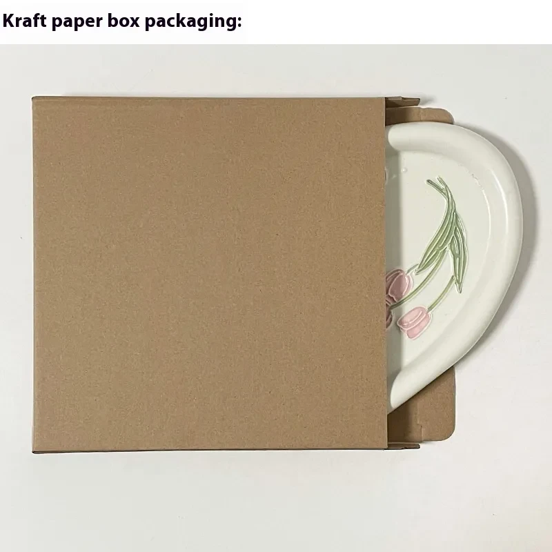 Common Calla Tulip French Relief Ceramic Plate Tableware