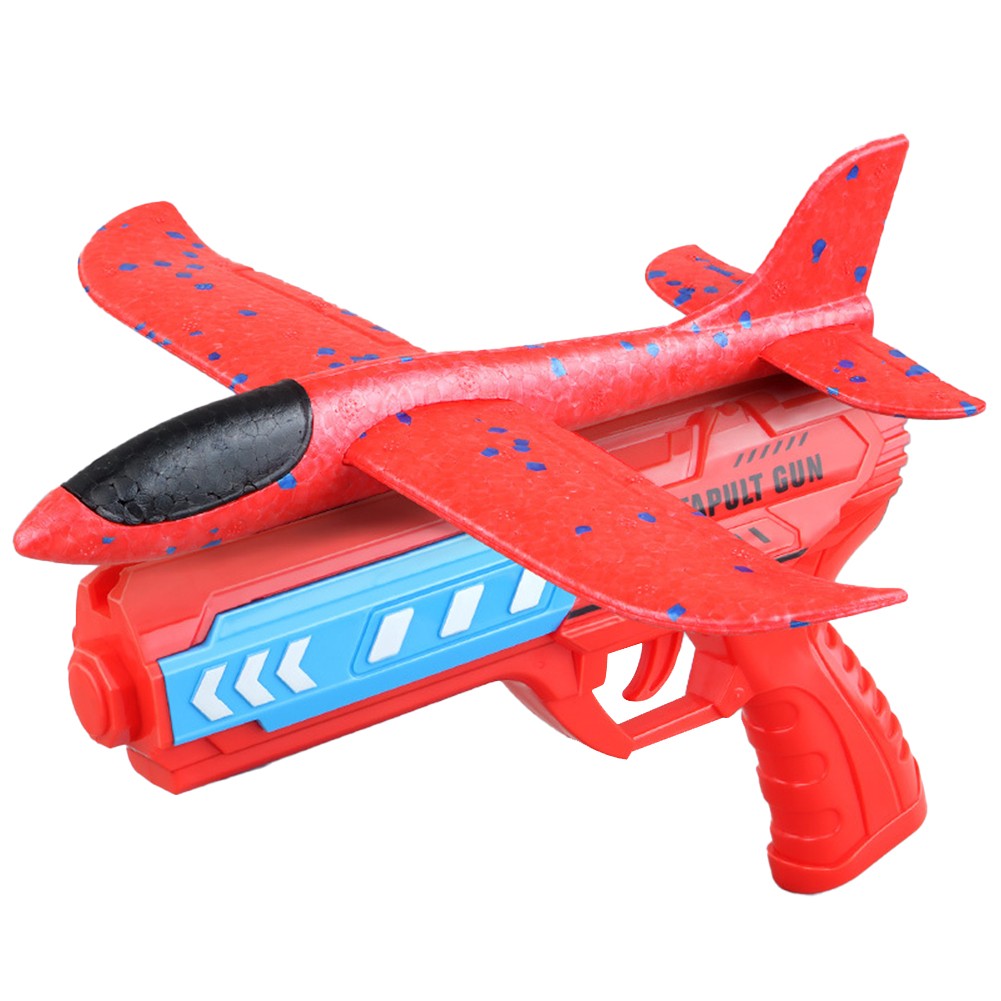 Airplane Launcher Toy - Foam Ejection Aircraft with Optional LED Light for Kids