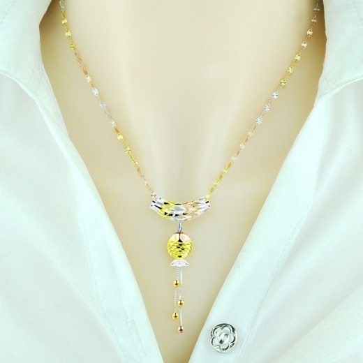 Sterling Silver Plated Pendant Feminine Silver Valentine's Day Gift