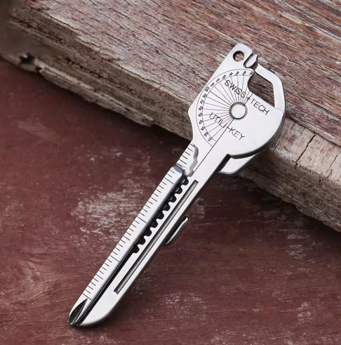 Keychain Tool Compact Multifunctional Keychain Gadget with Screwdriver Bottle Opener Emergency Tool