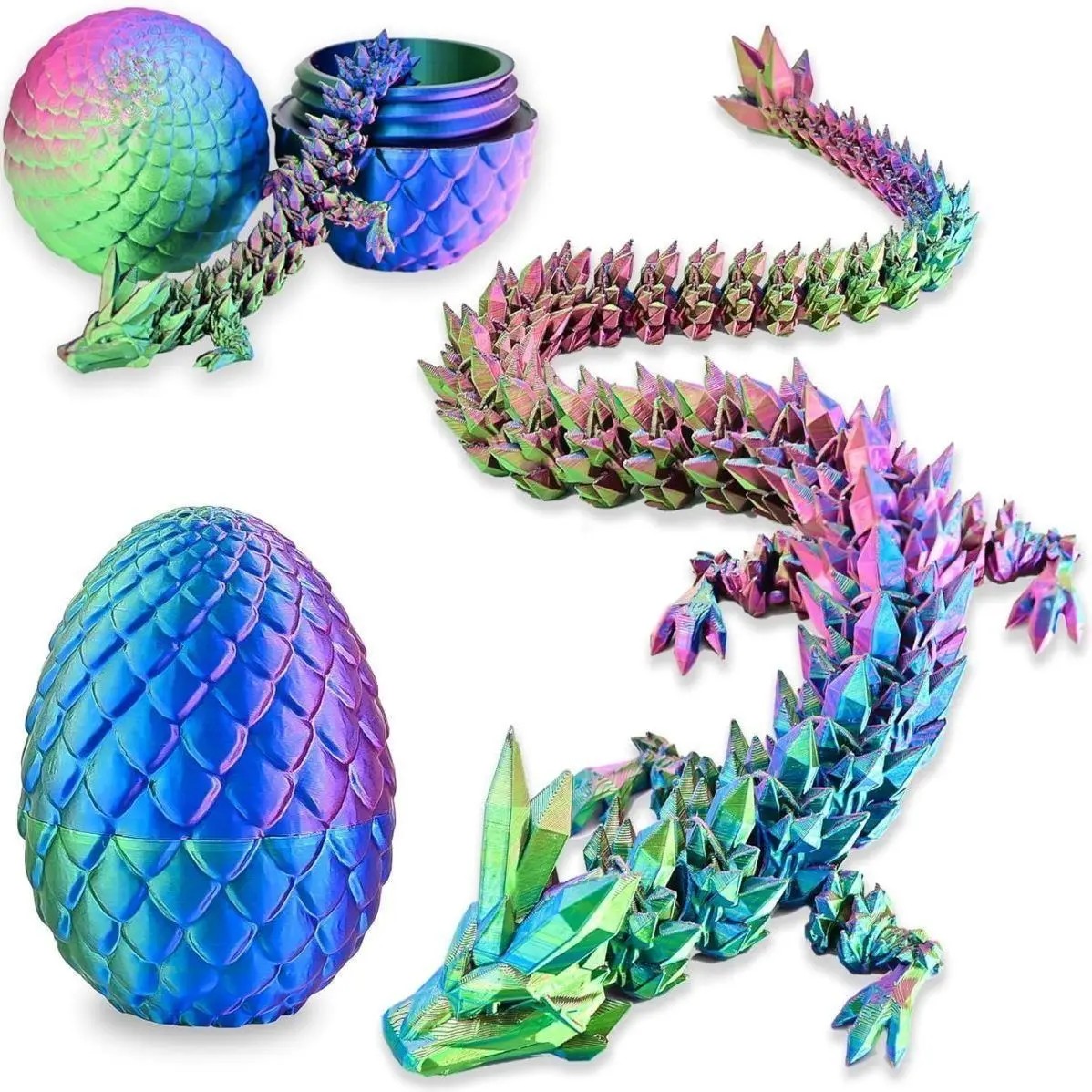 Creative Decompression Dragon Egg Chameleon Pendulum