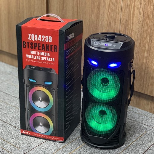 Portable Colorful Dual Horn Cannon With High Power Bluetooth Sound System