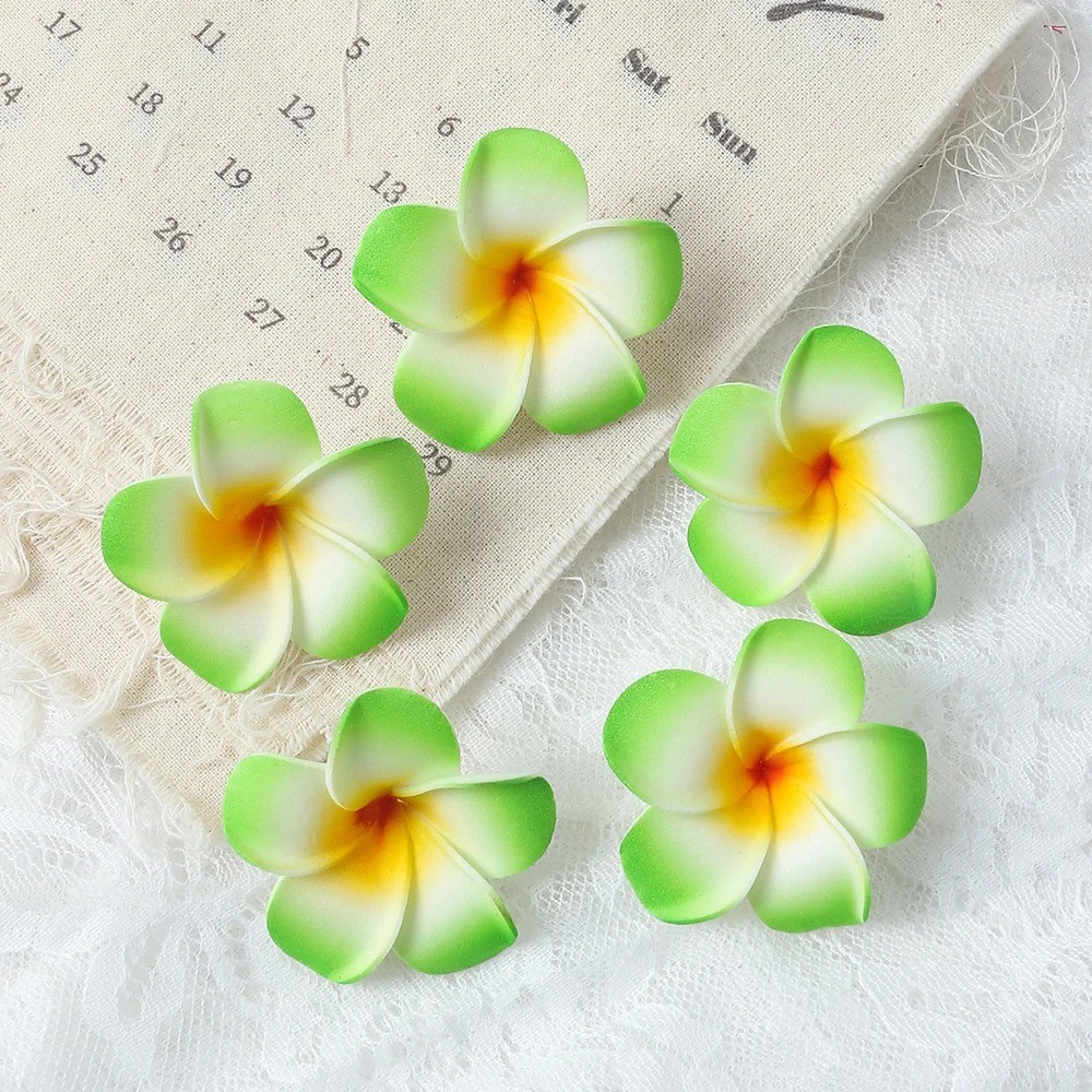 10Pcs Artificial Hawaii PE Foam Flowers  5cm DIY Flower Set