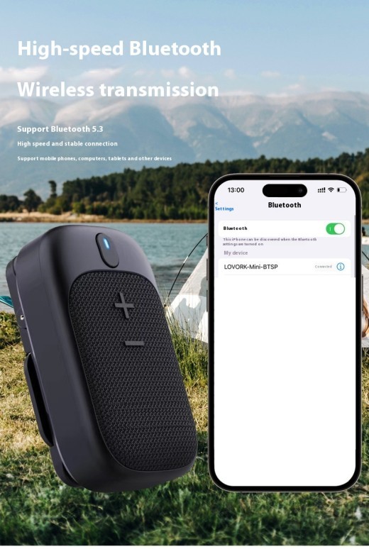 Lewoke Wireless Bluetooth Hiking Speaker Mini Speaker Portable Outdoor Camping Running Portable Subwoofer