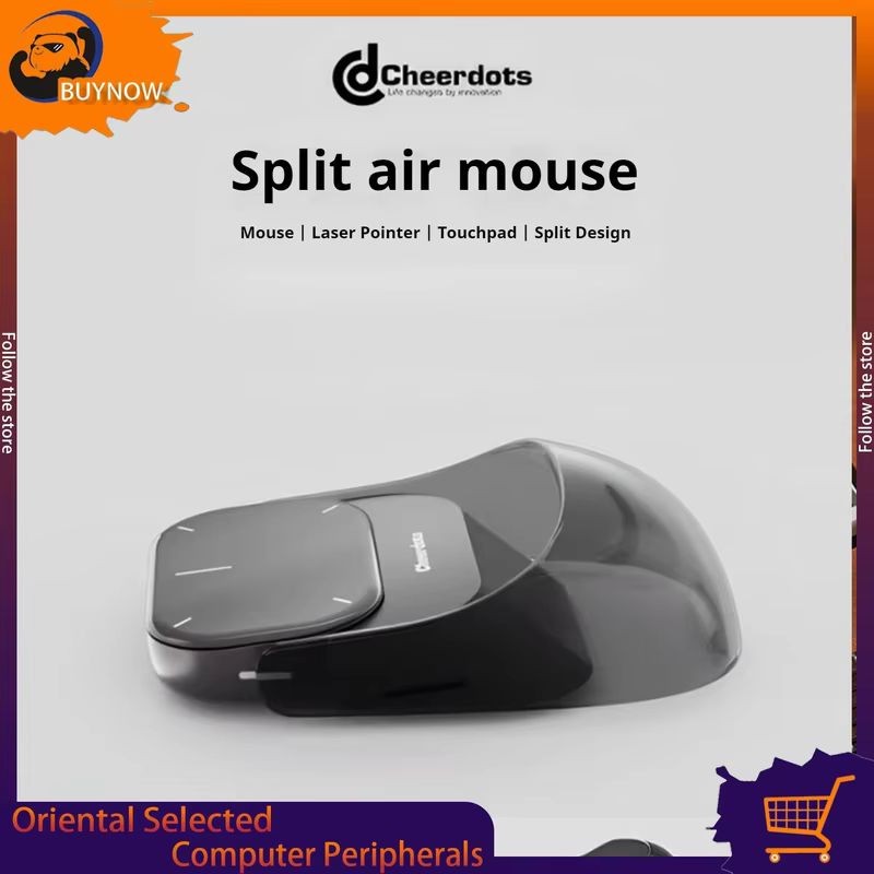 Cheerdots 2nd Gen Split Air Mouse Presentation Pen  3-in-1 Wireless Bluetooth Laser Pointer with AI Translation for Office & Gaming in NZ