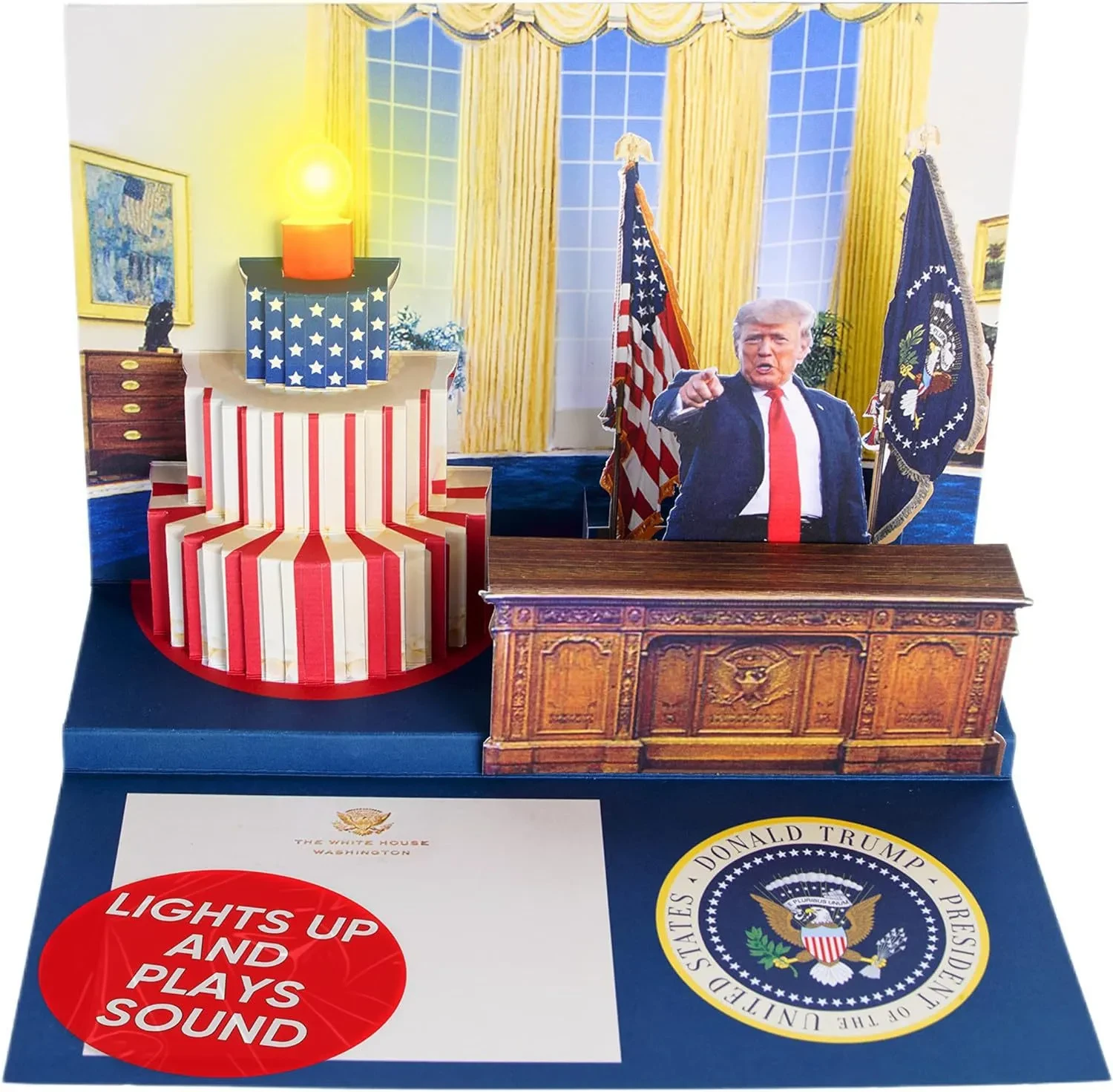 Trump 3D Greeting Card Funny Funny Card