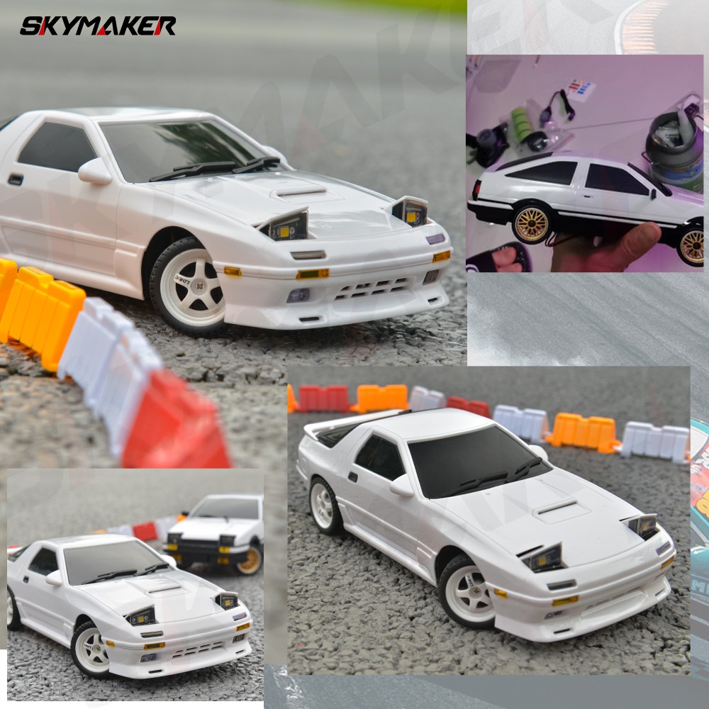 AE86 Model RX-7 FC 1:18 RC Drift Car - 2.4G Remote Control with ESP Gyroscope and LED