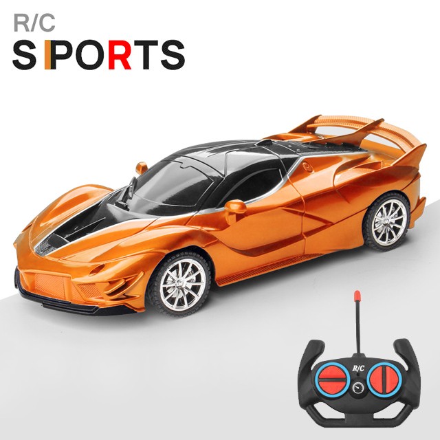 1:18 RC Sports Car - LED Light, 2.4G Remote Control High-Speed Drift Car