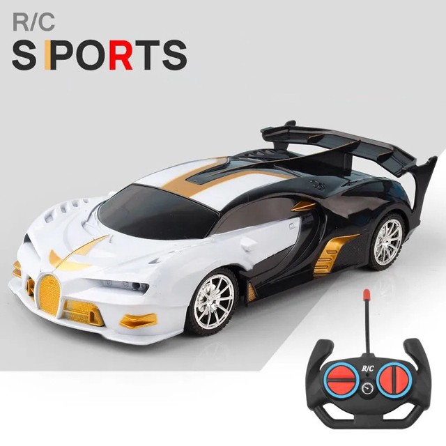 1:18 RC Sports Car - LED Light, 2.4G Remote Control High-Speed Drift Car