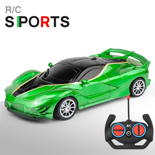 1:18 RC Sports Car - LED Light, 2.4G Remote Control High-Speed Drift Car