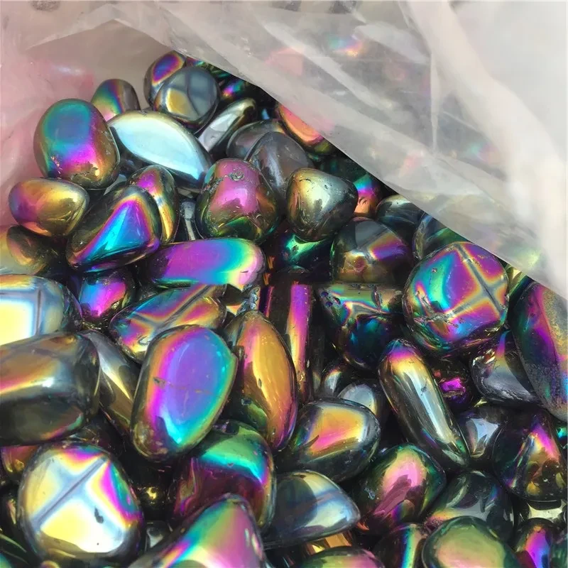 Electroplated Rainbow Crystal Particle Crushed Stone