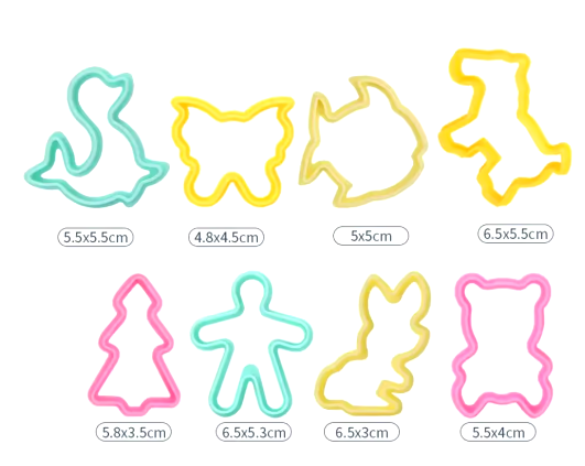 DIY Plasticine Mold Modeling Clay Accessories Play Dough Tool Kit Plastic Set Knife Mold Kids Educational Toys