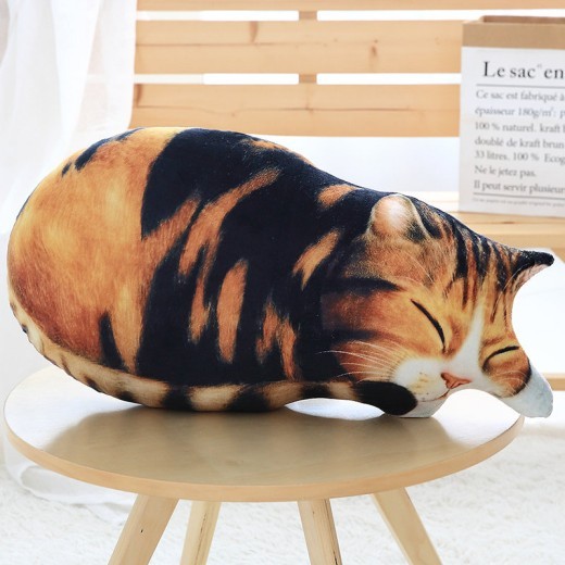 Simulation Cat Pillow 3D Toy Printing Cat Plush Pillow
