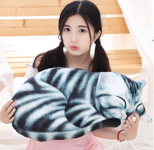 Simulation Cat Pillow 3D Toy Printing Cat Plush Pillow