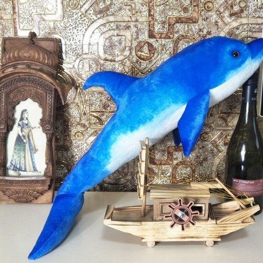 Simulation Dolphin Ocean Plush Toy Pillow Gift