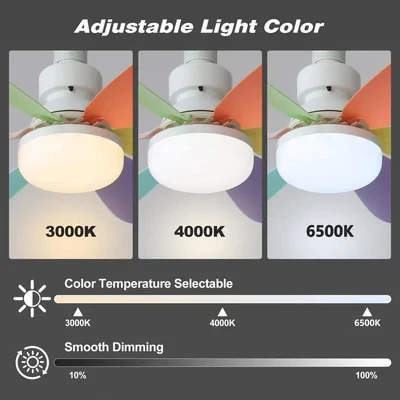 IRALAN Modern Ceiling LED Light Fan