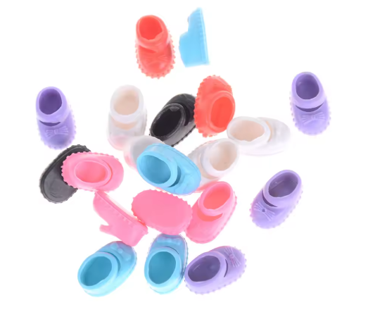 5Pairs 12cm Doll Shoes Accessories Kelly Doll Confused Doll Shoes Kids Gift Toy
