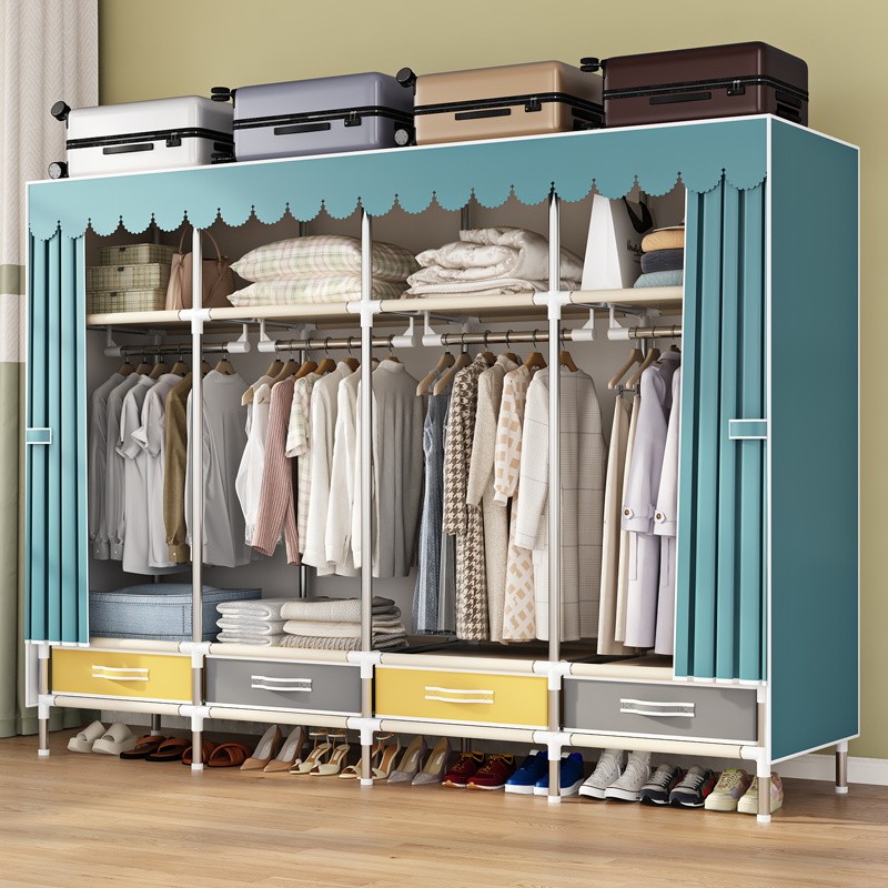 Simple Wardrobe with Sturdy & Durable Fabric Cabinet