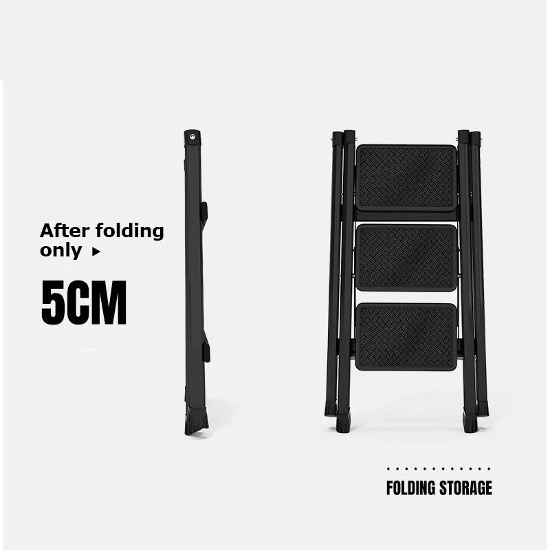 Multi-Functional Foldable Ladder Portable Kitchen Step Stool, Folding Stair Chair, Flower Stand & Storage Shelf NZ