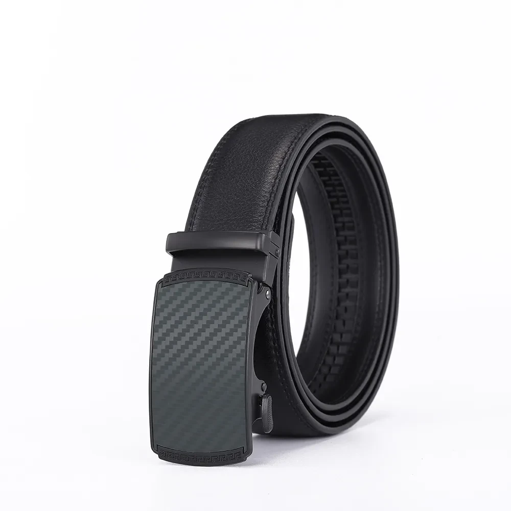 Fashion Men's Leather Belt Automatic Buckle