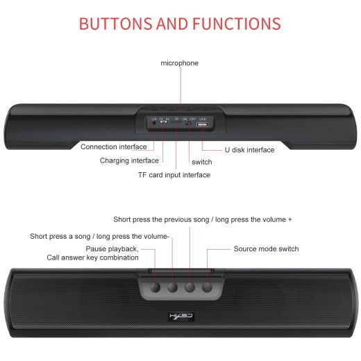Home Bluetooth Extended Desktop Wall-mounted Wireless Speaker