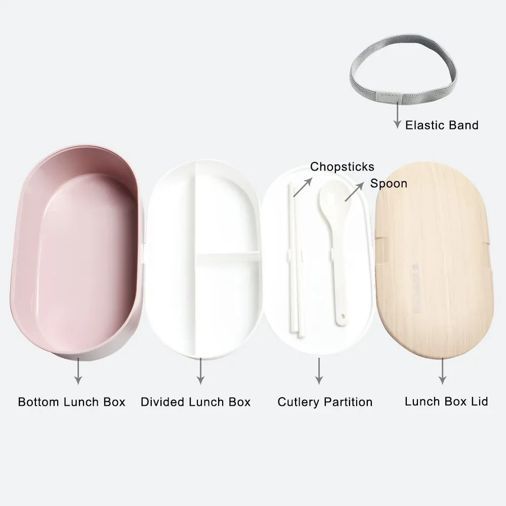 Oval simple lunch box