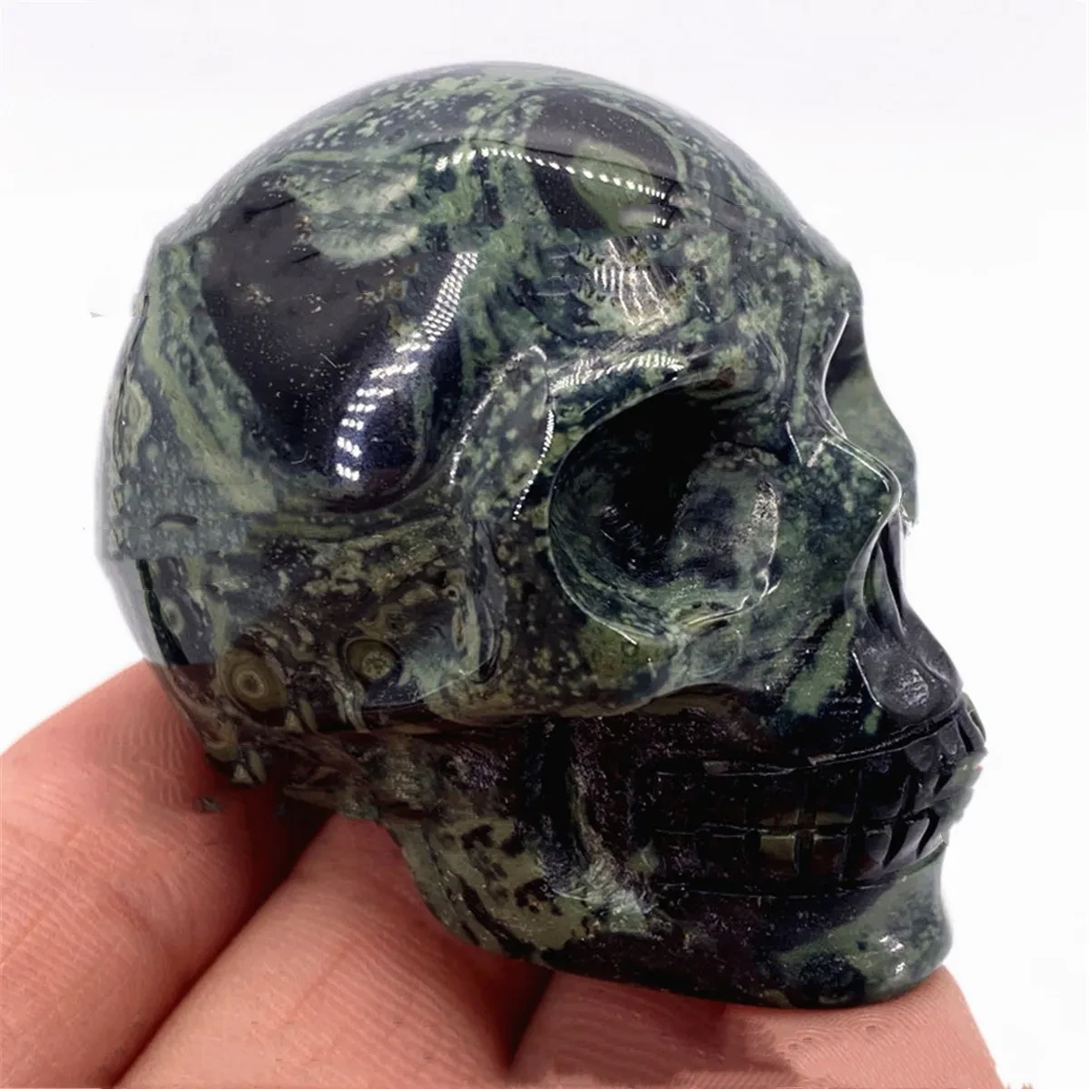 Crystal Carving Peacock Eye Stone Bone Modeling Statue Handicraft Ornaments