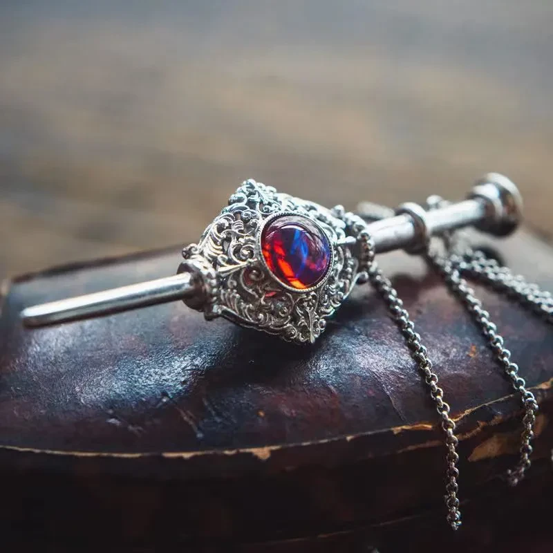 Papas Blood Alliance Sword Couple Necklace Restore Dragon Breath Stone Pendant