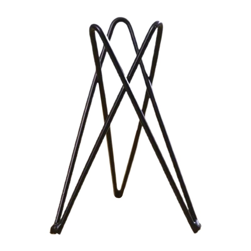 Nordic Style Air Plant Holder Metal Flower Pot Stand, Geometric Iron Tillandsia Holder, Art Display for Home & Garden