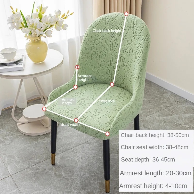 2024 New Modern Large Semi-Circular Curved Pineapple Chair with Armrests  Elastic Chair Cover for Household, Universal All-Year Comfort