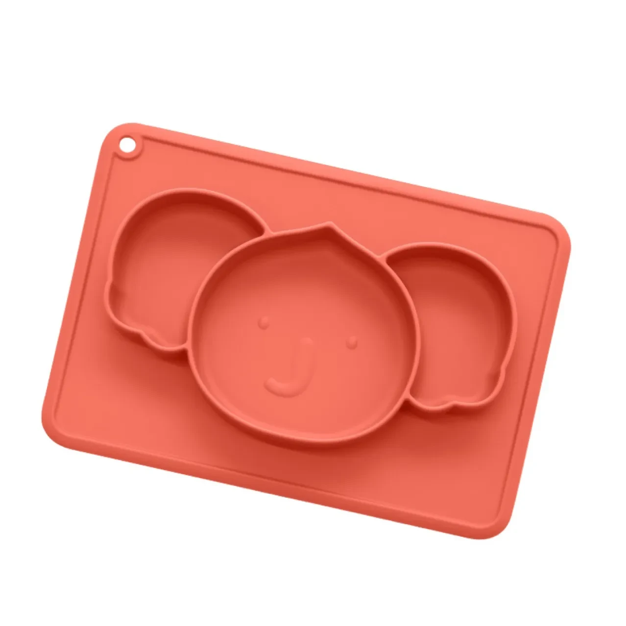 Baby Silicone Dinner Plate Strong Suction Children's Grid Plate
