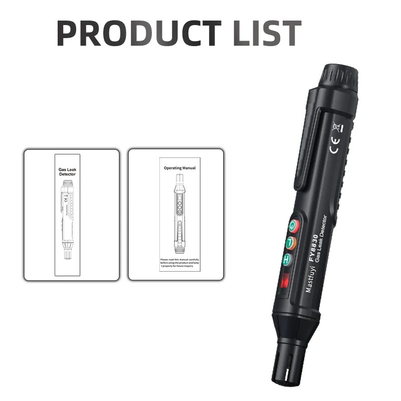 2024 New Portable Gas Leak Detector - Natural and Combustible Gas Detector with Audible and Visual Alarm