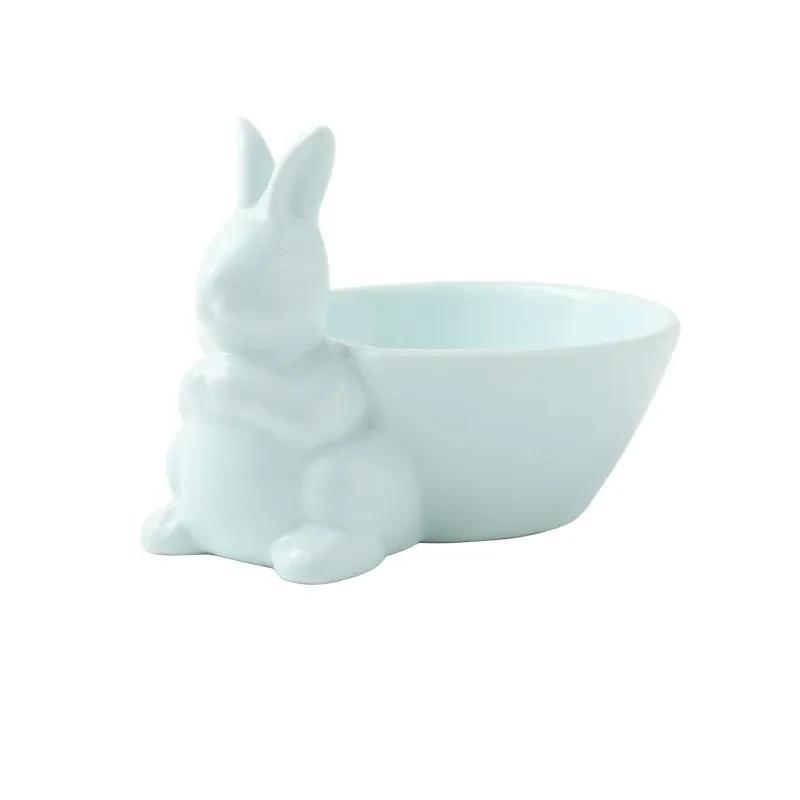 Cartoon Rabbit Souffle Ceramic Oven Dessert Salad Bowl