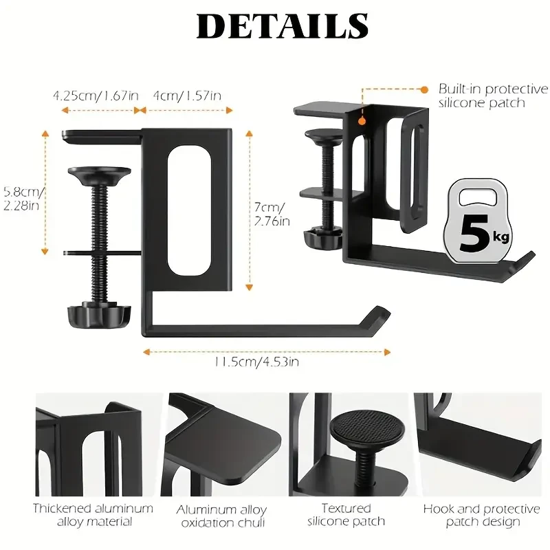 Adjustable Clamp-On Desk Shelf Organizer for Laptops and Accessories