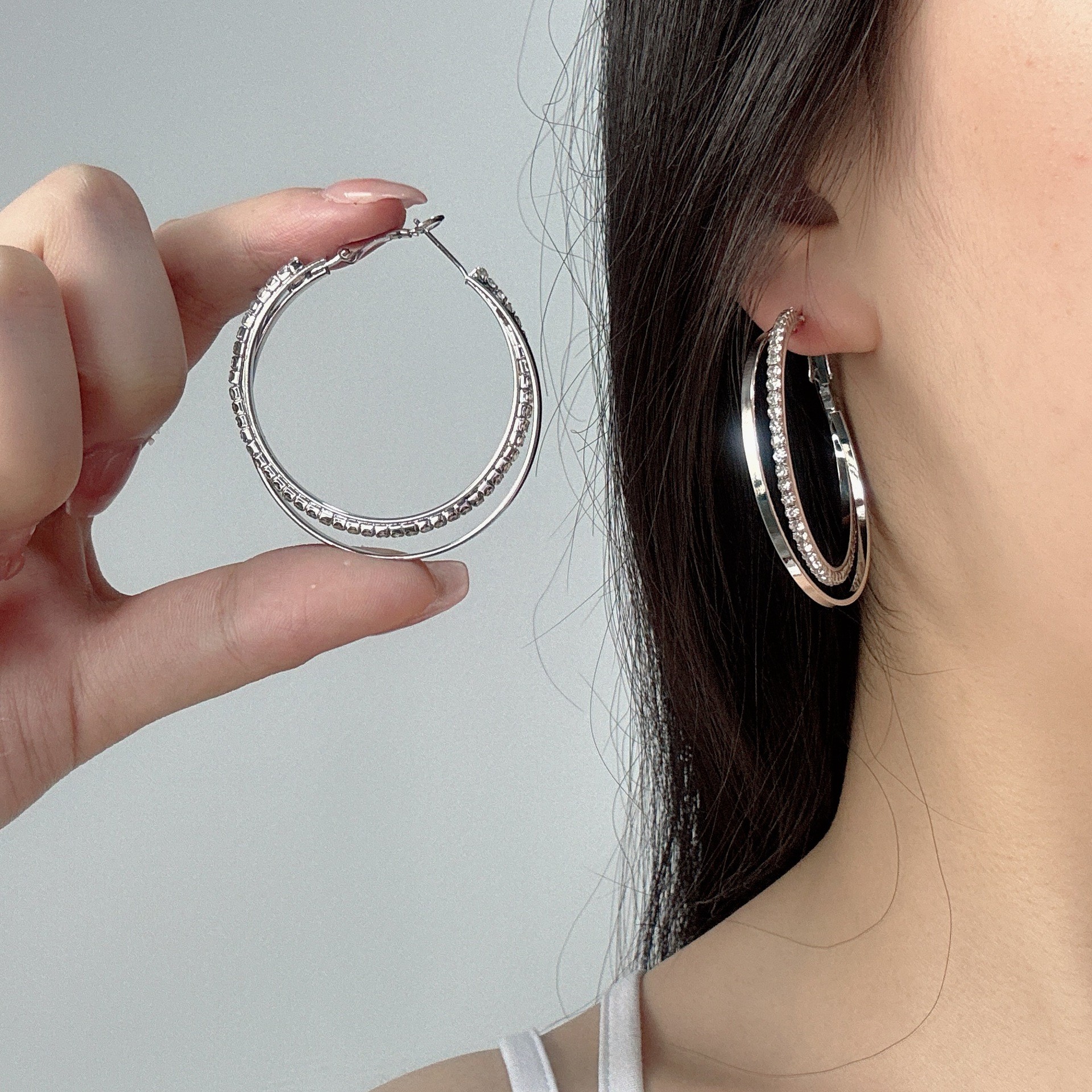 Elegant Radiance Hoop Earrings