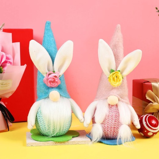 Easter Decorations Light Bunny Doll Window Home Decoration Ornaments