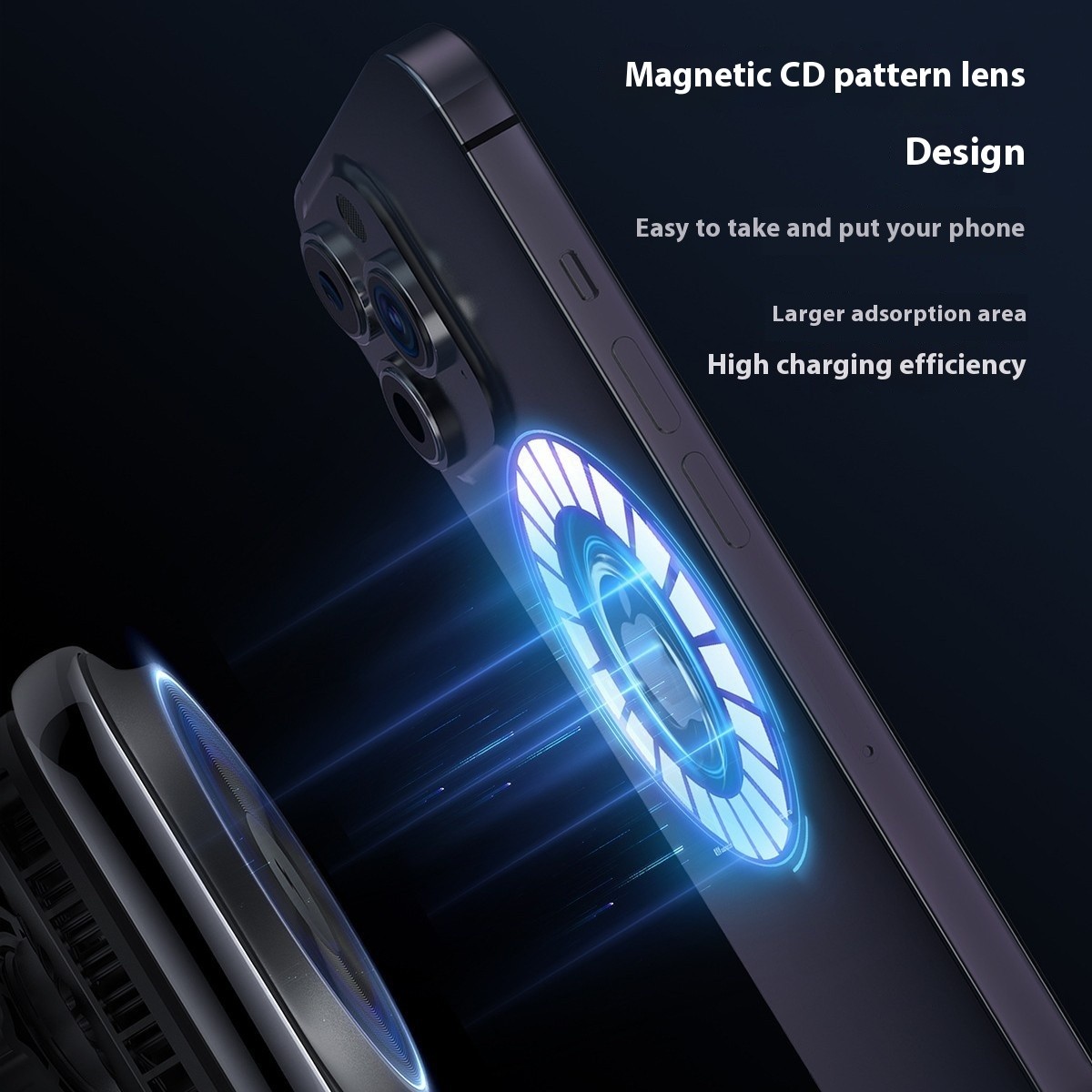 S16 New Semiconductor Refrigeration Magnetic Car Wireless Charger