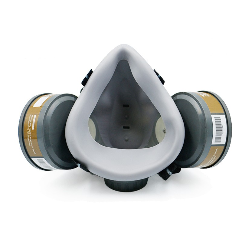 308 Face Gas Dust Mask Chemical Respirator with Dual Filters