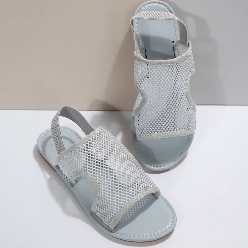 BreezeFlex Mesh Sandals: Summer Casual Breathable Flats for Women & Men