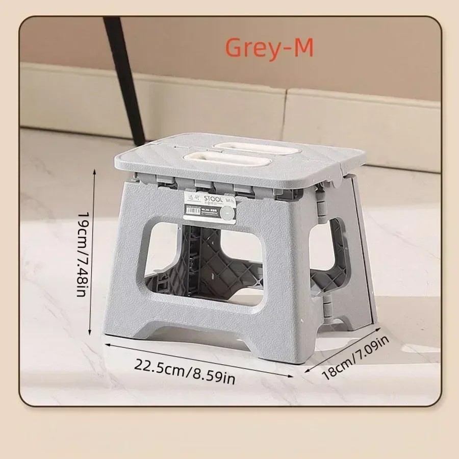 New Portable Folding Stool Thickened Plastic Saddle Chair