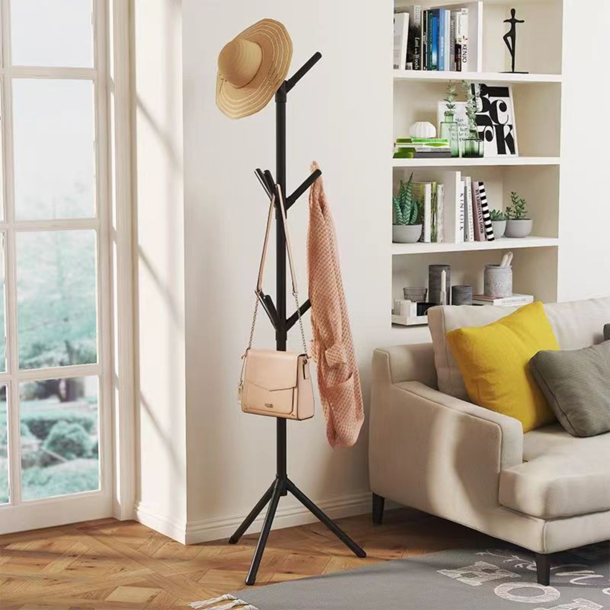 Clothes and Hats Rack  Vertical Tree Branch Shape Holder