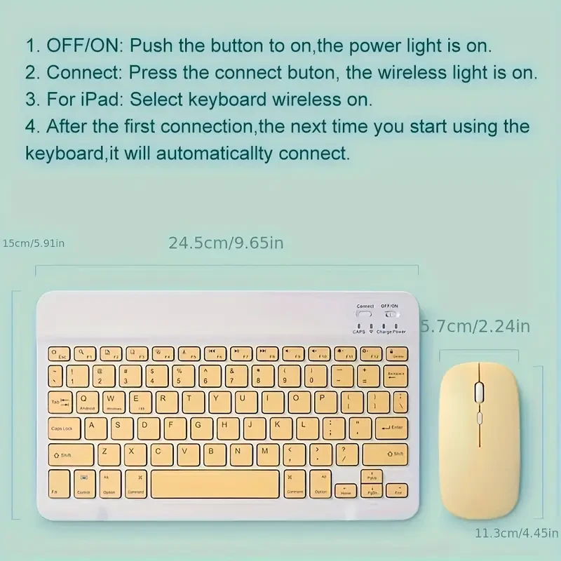 Ultra-Slim Wireless Keyboard And Mouse Set