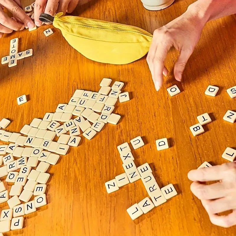 1pc Bananagrams Word Game - Family-Friendly Letter Tile Game