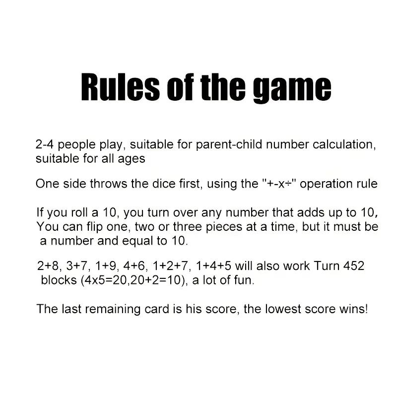 Shut The Box 6-Player Game Set with Extra Dice