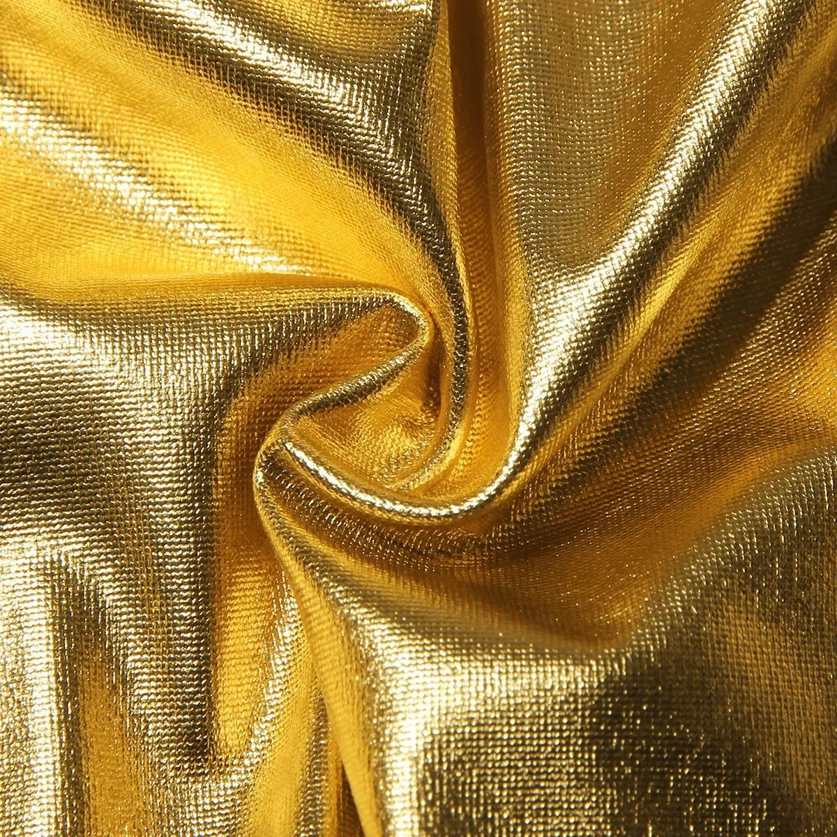 Women's Gold Spaghetti-strap Slim Fishbone Short Top