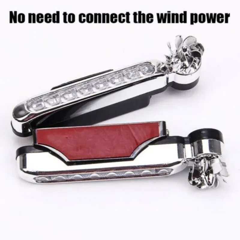 2Pcs No Need External Power Supply Wind Energy Day Light LED Car DRL Led Daytime Running Light Lamp Strip RGB Motorcycle Stying
