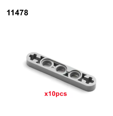 Technical Parts Thin Model Beams with Alex Hole Compatible with 41677 6632 32449 11478 32006/2825 32017 32063 32065 MOC Toys