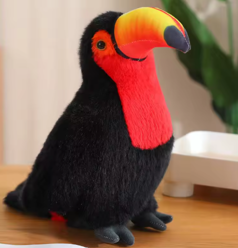20/30/40cm Simulation Toucan Plush Toy Lovely Cartoon Bird Homdecor Stuffed Dolls Soft Animal Dolls Gift For Kids