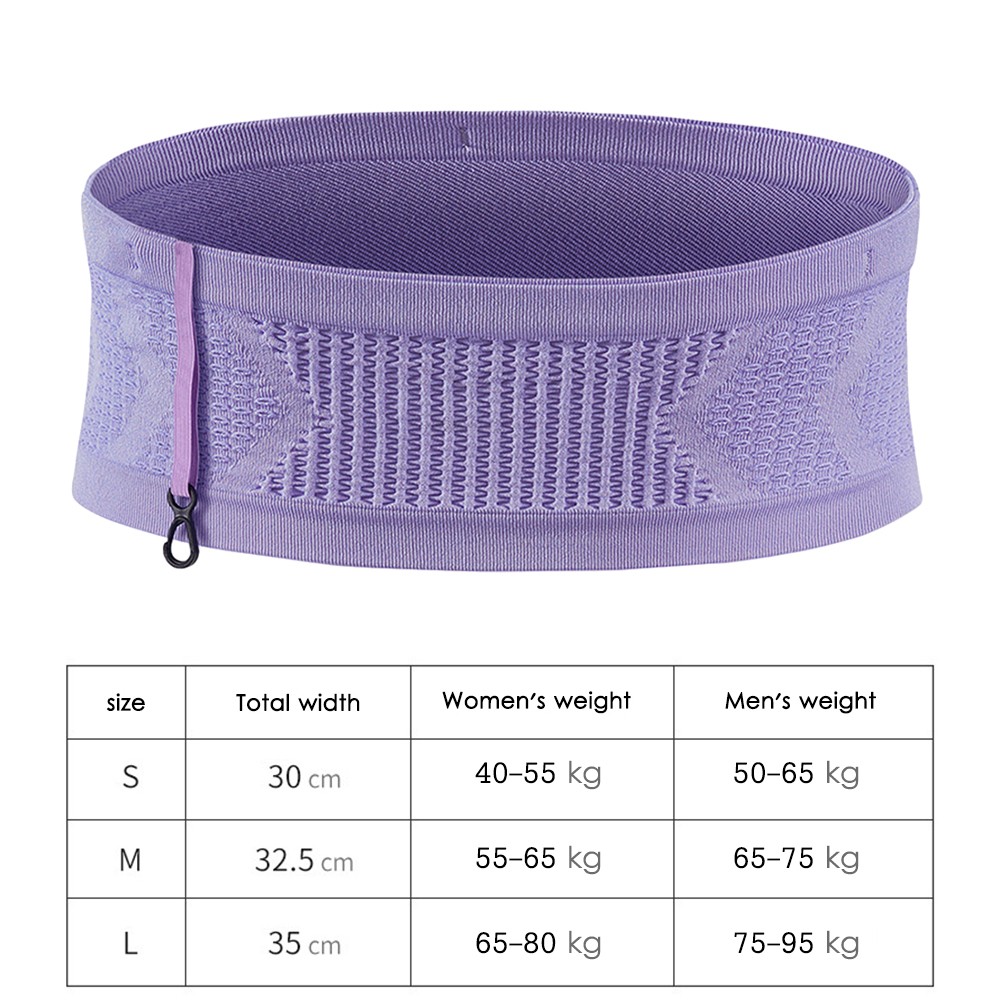 Seamless Running Waistpack  Lightweight Invisible Jogging Waist Bags