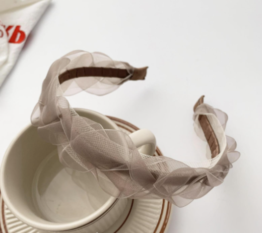 Super Fairy Mesh Headband Female Face Wash Highend Headwear Hairpin Hair Accessories